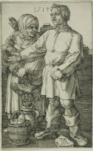 市場の百姓とその妻 作： Albrecht Dürer