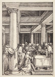 神殿でのプレゼンテーション 作： Albrecht Dürer