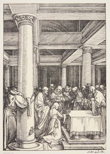 神殿でのプレゼンテーション 作： Albrecht Dürer