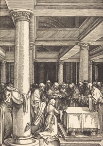 神殿でのキリストのプレゼンテーション、c。 15041505。 作： Albrecht Dürer
