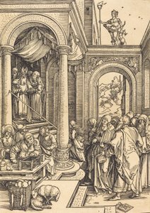 寺院での聖母のプレゼンテーション、c。 15021503。 作： Albrecht Dürer