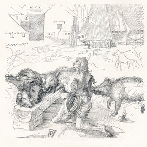 放蕩息子、c1497、1906 作： Albrecht Dürer