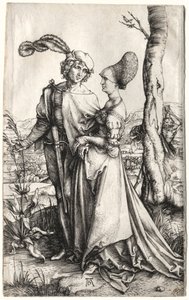 プロムナード、c。 1497。 作： Albrecht Dürer