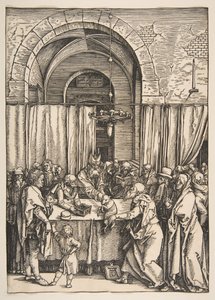 聖母の生涯からのヨアヒムの捧げ物の拒絶1504。 作： Albrecht Dürer