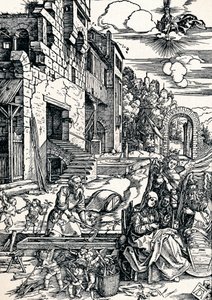 エジプトへの飛行中の残り、1506 1906 作： Albrecht Dürer