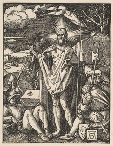 リトル・パッションの復活1510。 作： Albrecht Dürer