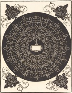 第二の結び目（楕円形のタブレット付き） 作： Albrecht Dürer