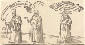 教師、聖職者、摂理 作： Albrecht Dürer
