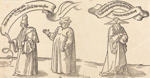 教師、聖職者、プロビデンス、おそらく 1526 年。 作： Albrecht Dürer