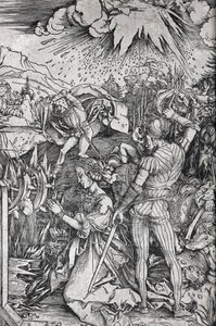 アレクサンドリアの聖カタリナの拷問 作： Albrecht Dürer