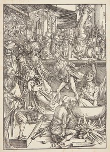 福音伝道者聖ヨハネの拷問 作： Albrecht Dürer
