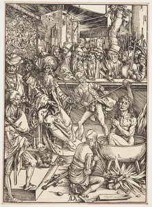 福音伝道者聖ヨハネの拷問 作： Albrecht Dürer