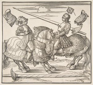 馬上のトーナメント、ca。 151718。 作： Albrecht Dürer
