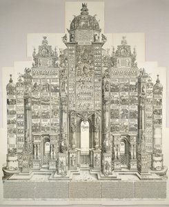 マクシミリアンの凱旋門、1515 年 1799 年版。 作： Albrecht Dürer