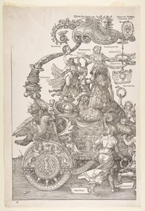 マクシミリアン1世の勝利の戦車... 1518、公開された1522。 作： Albrecht Dürer