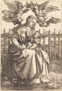 二人の天使に戴冠された聖母子 作： Albrecht Dürer