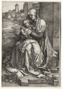 壁際に座る聖母子 作： Albrecht Dürer