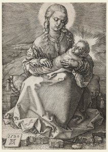 産着の聖母子 作： Albrecht Dürer