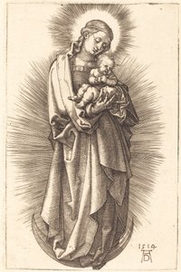 王冠のある三日月上の聖母子 作： Albrecht Dürer