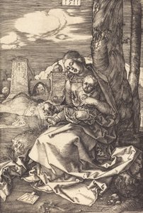 梨を抱く聖母子、1511年。 作： Albrecht Dürer