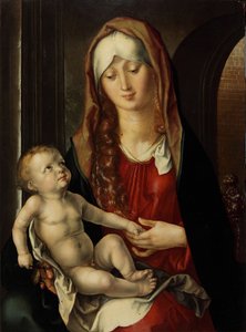 聖母子マドンナ デル パトロシニオ、1495 年。 作： Albrecht Dürer