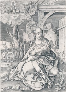 ヴァージン・バイ・ザ・ゲート、1522 1906。 作： Albrecht Dürer