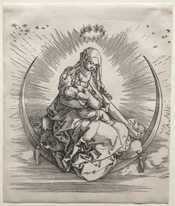 三日月上の聖母 作： Albrecht Dürer