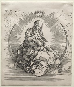 三日月の聖母c。 1510-1511。 作： Albrecht Dürer