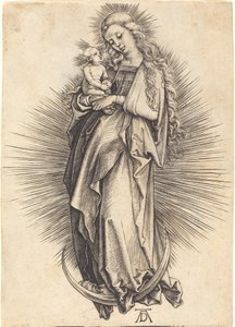 三日月上の聖母 作： Albrecht Dürer