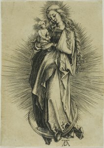 三日月上の聖母 作： Albrecht Dürer