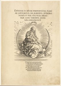 『聖母の生涯』より 三日月上の聖母 作： Albrecht Dürer