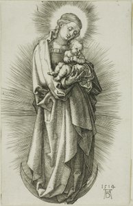 王冠をかぶった三日月上の聖母 作： Albrecht Dürer