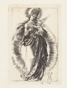 星の冠をかぶった三日月の聖母 作： Albrecht Dürer