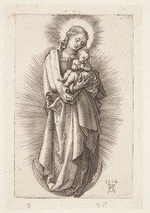 王冠をかぶった三日月の聖母 作： Albrecht Dürer