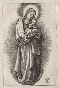 三日月のヘアバンドの聖母 作： Albrecht Dürer