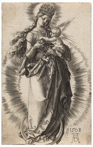 星の冠をかぶった聖母 作： Albrecht Dürer