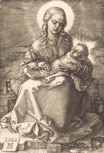 くるみに包まれた子供を抱く聖母、1520年。 作： Albrecht Dürer
