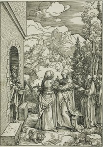 聖母の生涯からの訪問 作： Albrecht Dürer