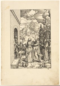 聖母の生涯からの訪問 作： Albrecht Dürer