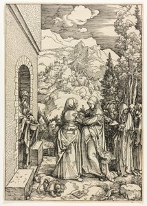 聖母の生涯からの訪問 作： Albrecht Dürer