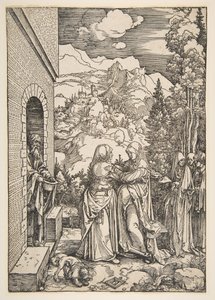 処女の生涯からの面会、1503-4。 作： Albrecht Dürer