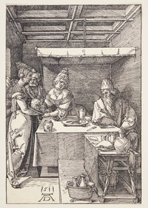 洗礼者聖ヨハネの首がヘロデヤにもたらされた 作： Albrecht Dürer