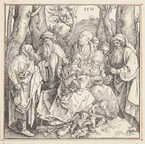 天使との聖なる親族関係 作： Albrecht Dürer