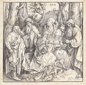 天使との聖なる親族関係 作： Albrecht Dürer