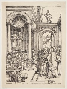 寺院での聖母のプレゼンテーション 作： Albrecht Dürer