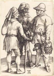会話中の 3 人の農民 作： Albrecht Dürer