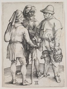 会話中の 3 人の農民 作： Albrecht Dürer