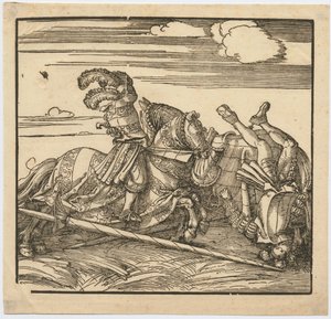 トーナメント、c。 1516 作： Albrecht Dürer