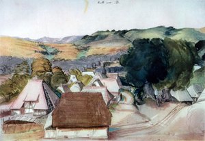 ニュルンベルク近郊のカクロイトの眺め、1511年、1936年 作： Albrecht Dürer