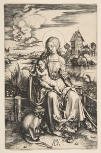 猿と聖母子1498年。 作： Albrecht Dürer